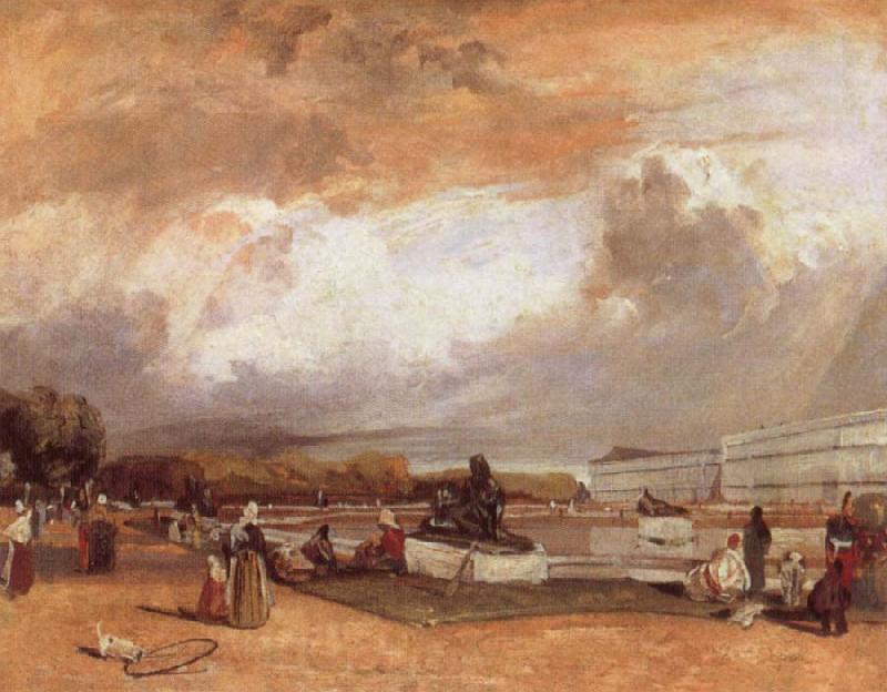 Richard Parkes Bonington Water Basin at Versailles